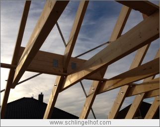Richten des Dachstuhls, Bauüberwachung Projekt: Einfamilienhaus in Dallgow-Döberitz